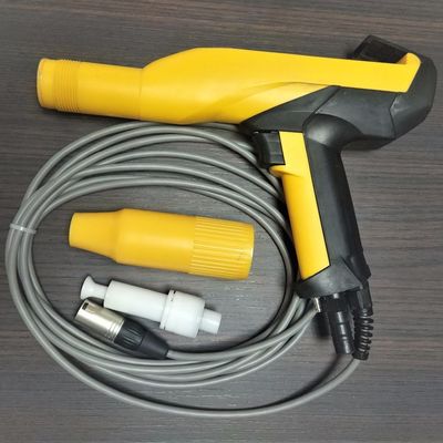200 มิลลิเมตร ระยะสเปรย์ Electrostatic Powder Coat Gun สําหรับโครงการเคลือบโลหะ