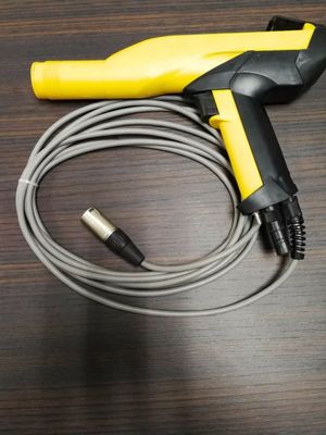 200 มิลลิเมตร ระยะสเปรย์ Electrostatic Powder Coat Gun สําหรับโครงการเคลือบโลหะ