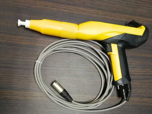 200 มิลลิเมตร ระยะสเปรย์ Electrostatic Powder Coat Gun สําหรับโครงการเคลือบโลหะ