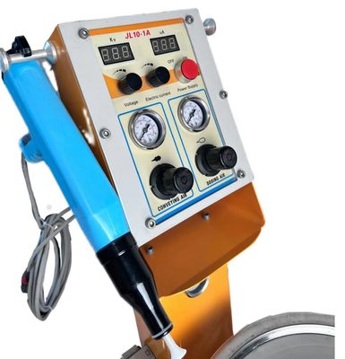 110V/220V เครื่องเคลือบผืนเหล็กเป็นผง บูธด้วยเครื่องฉีดอัตโนมัติและปืน