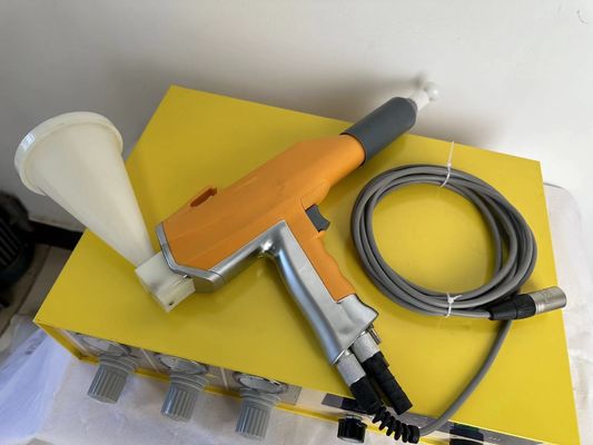 Casio Elektro Statik Boya Steel Substrate Powder Coating Gun พร้อมการดูดซึมการสั่น