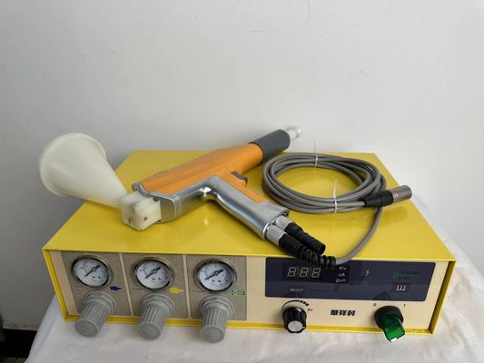 Casio Elektro Statik Boya Steel Substrate Powder Coating Gun พร้อมการดูดซึมการสั่น