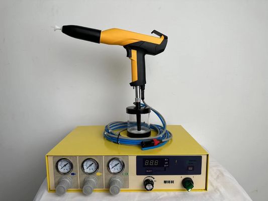 Casio Elektro Statik Boya Steel Substrate Powder Coating Gun พร้อมการดูดซึมการสั่น